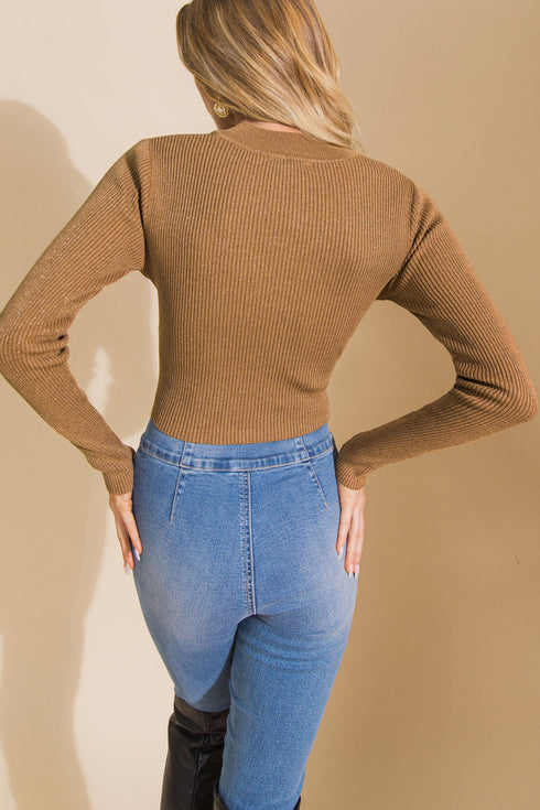 devotion-metallic-sweater-crop-top Flying Tomato-Sophia's Style-2